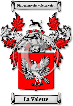 La Valette Family Crest Download (JPG) Legacy Series - 600 DPI